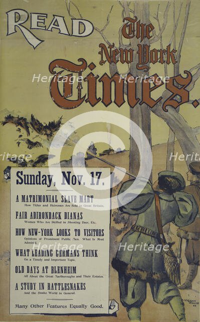 The New York times. Sunday, Nov. 17, c1893 - 1897. Creator: Unknown.