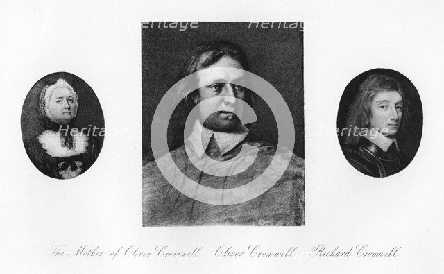 Elizabeth Cromwell, Oliver Cromwell, and Richard Cromwell, (1907). Artist: Unknown