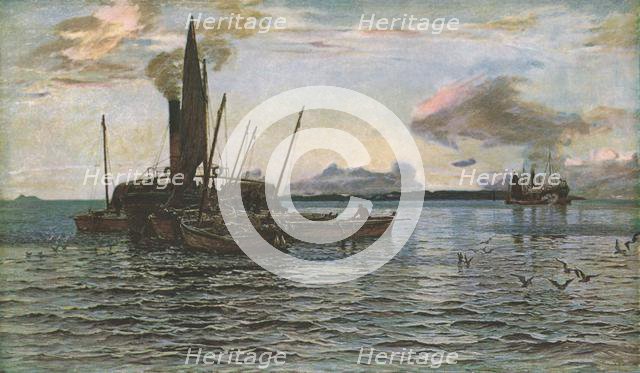 'The Herring Market at Sea (on Loch Fyne, Argyll)', 1884, (c1930).  Creator: Colin Hunter.