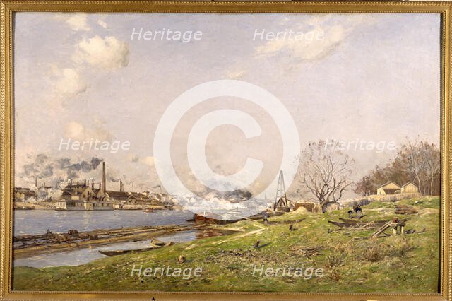 The Seine in Conflans-Charenton, 1892. Creator: Antoine Guillemet.