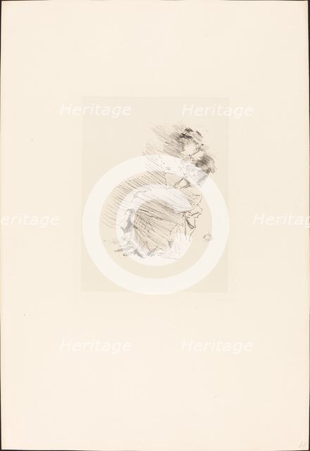 Reading, 1879/1887. Creator: James Abbott McNeill Whistler.