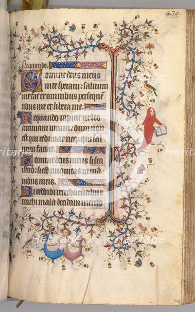 Hours of Charles the Noble, King of Navarre (1361-1425): fol. 214r, Text, c. 1405. Creator: Master of the Brussels Initials and Associates (French).