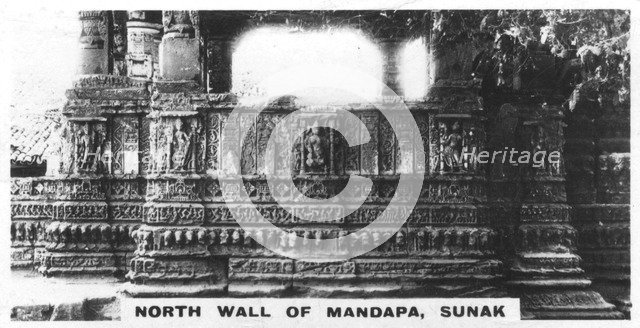 North wall of Mandapa, Sunak, India, c1925. Artist: Unknown