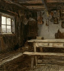 Tuvan interior from aland, 1871. Creator: Karl Emanuel Jansson.