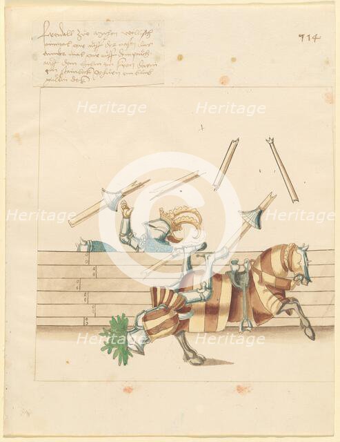Freydal, The Book of Jousts and Tournament of Emperor Maximilian I: Combats..., Plate 102, c1515. Creator: Unknown.