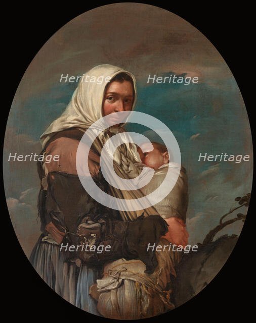 Mother with baby, c.1730. Creator: Ceruti, Giacomo Antonio (1698-1767).
