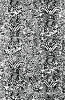 Panel (Pillar Design), England, 18th century. Creator: Unknown.