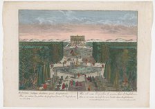 View of an avenue in the middle of a garden, 1742-1801. Creator: Anon.