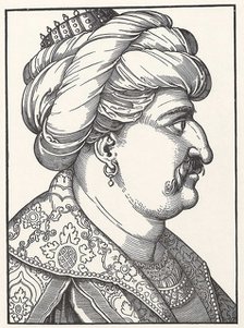 Portrait of Sultan Suleiman I the Magnificent. Artist: Schoen, Erhard (1491-1592)