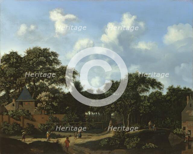 Crossroad in a Wood, unknown date. Creator: Jan van der Heyden.