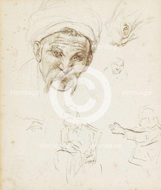 The head of a cossack. Creator: Repin, Ilya Yefimovich (1844-1930).