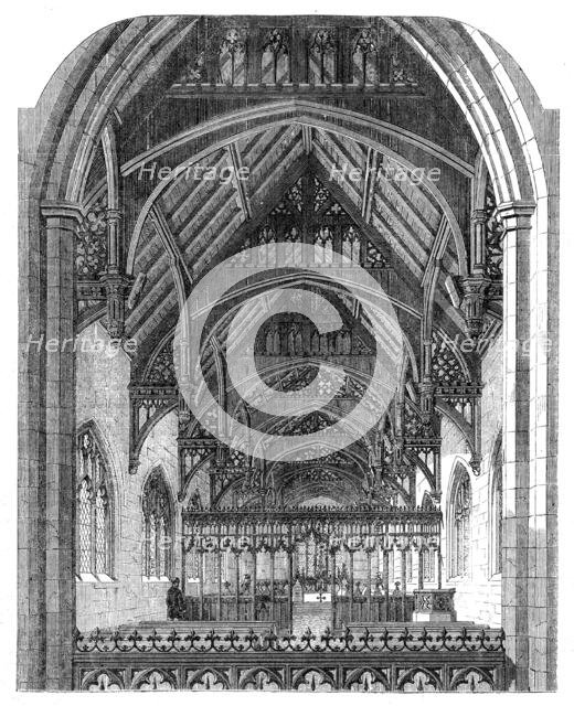 The Restoration of Battlefield Church, Shropshire, 1862. Creator: Unknown.