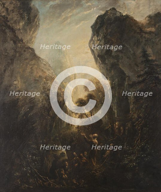 John the Baptist Preaching, probably 1768. Creator: Elias Martin.