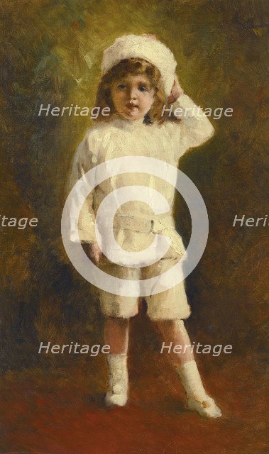 Portrait of the Successor to the throne Tsarevich Alexei Nikolaevich (1904-1918). Artist: Makovsky, Konstantin Yegorovich (1839-1915)