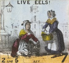 'Live Eels!', Cries of London, c1840. Artist: TH Jones