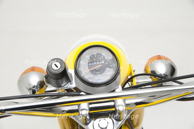 1987 Yamaha FS1E moped. Creator: Unknown.