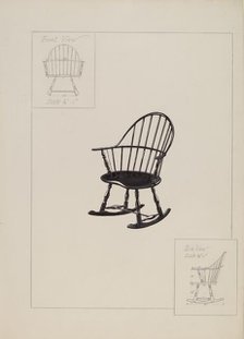 Chair (Windsor), 1935/1942. Creator: Unknown.