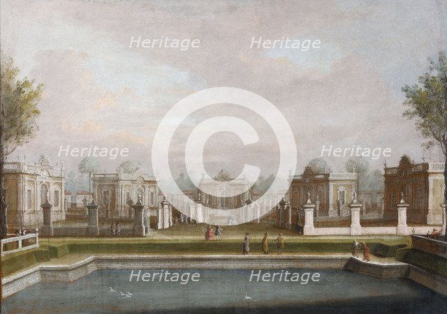 The Menagerie in the Kuskovo Palace Park, Mid of the 18th century.