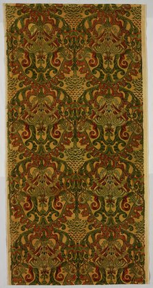 Panel (Formerly Furnishing Textiles), England, Late 1880s/early 1890s. Creator: Turnbull & Stockdale.