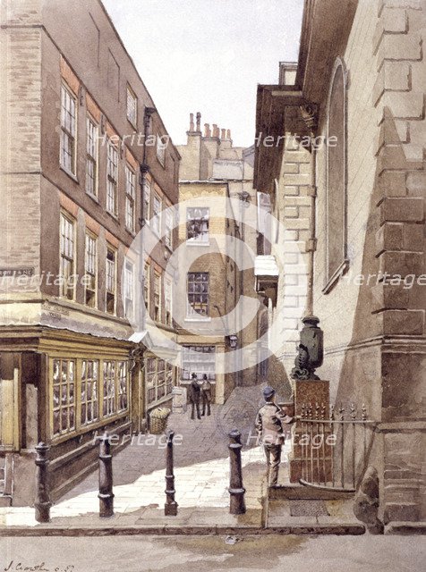 Bow Churchyard, London, 1887. Artist: John Crowther