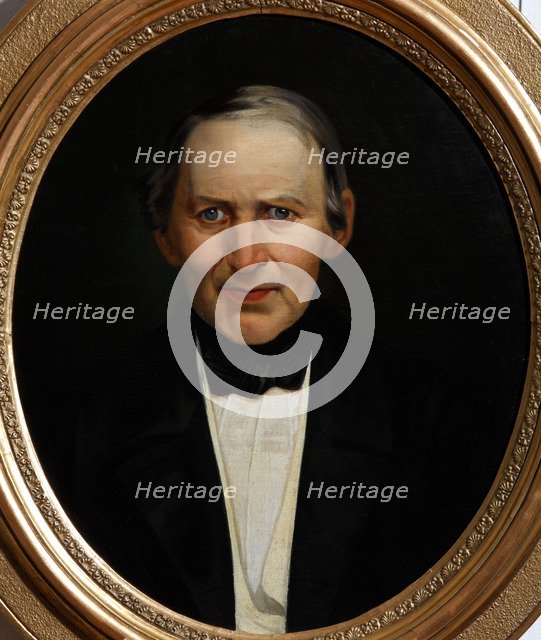 Portrait of Alexander Philippovich Smirdin (1795-1857), 1857. Artist: Anonymous  
