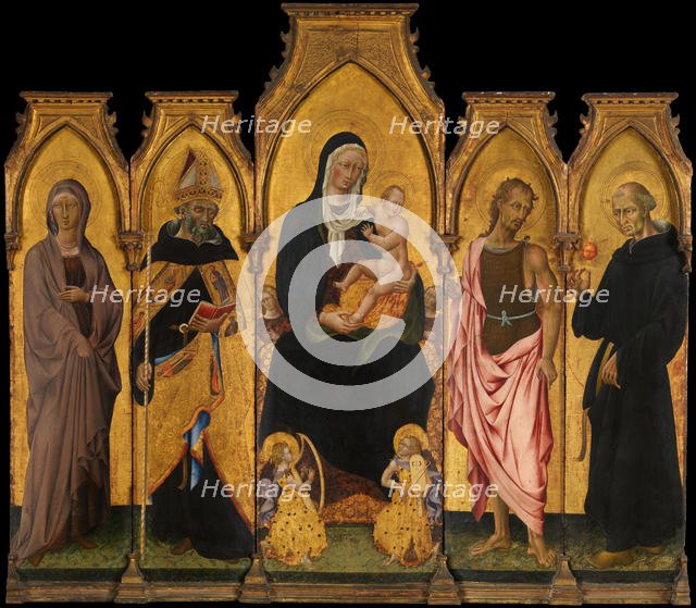 Madonna and Child with Saints, 1454. Creator: Giovanni di Paolo.