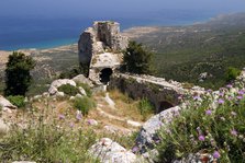 Ruins of Kantara Castle, North Cyprus.