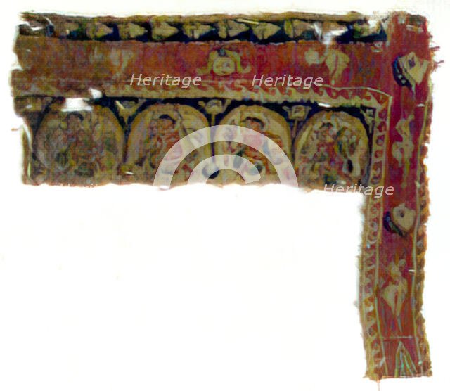 Textile Fragment, Coptic, 6th century. Creator: Unknown.