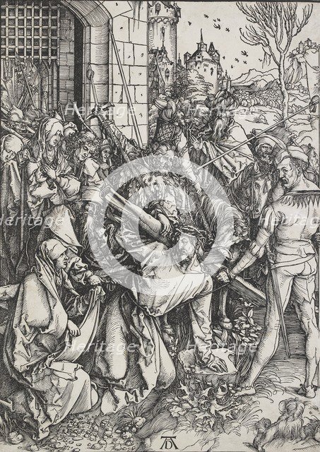 Christ carrying the cross, 1498-1499. Artist: Albrecht Durer.