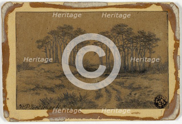 Path Through Trees, c. 1877. Creator: Hermanus Koekkoek.