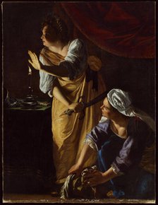 Judith and Her Maidservant with the Head of Holofernes, c1623-1625. Creator: Artemisia Gentileschi.