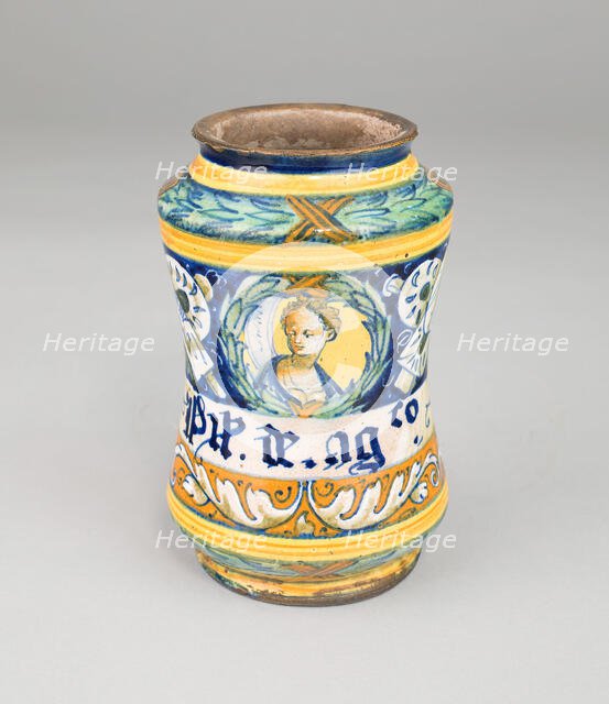 Albarello, Urbania, c. 1550. Creator: Unknown.