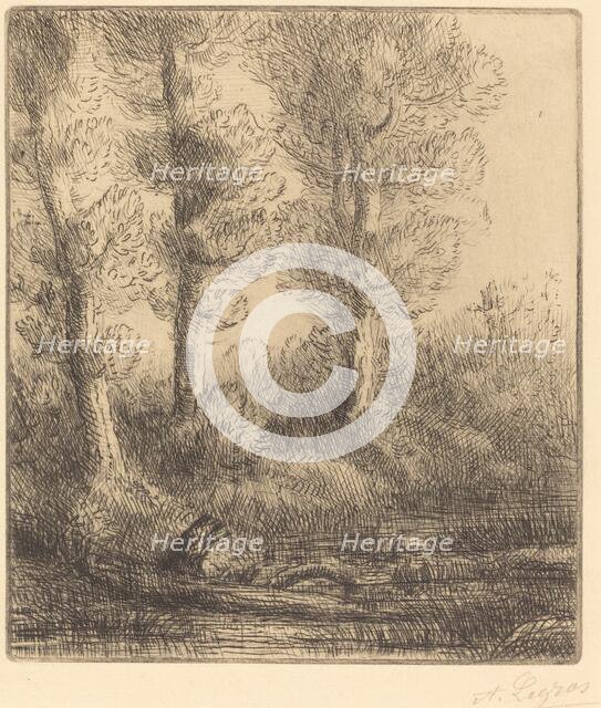 Banks of the Saint-Pre (Rive du Saint-Pre). Creator: Alphonse Legros.