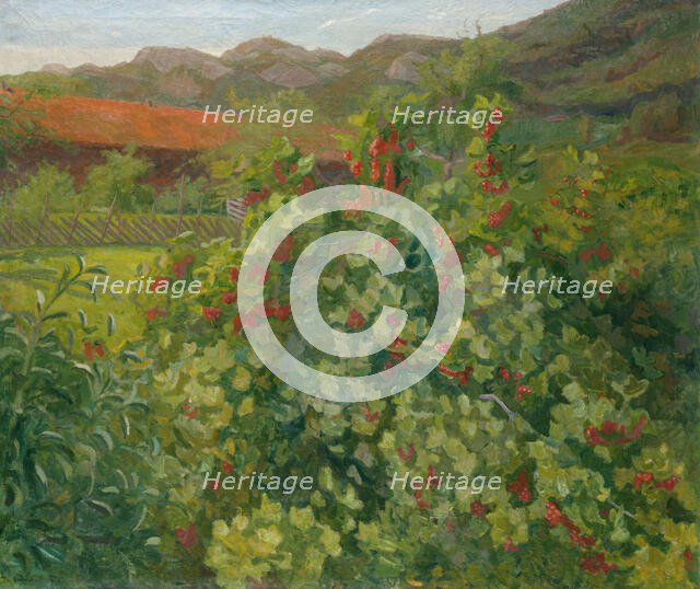 The Currant Bush, 1905. Creator: Thorvald Erichsen.