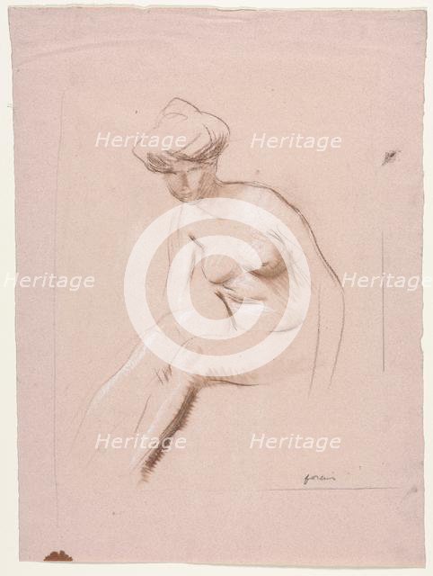 Seated Nude, fourth quarter 1800s or first third 1900s. Creator: Jean Louis Forain (French, 1852-1931).