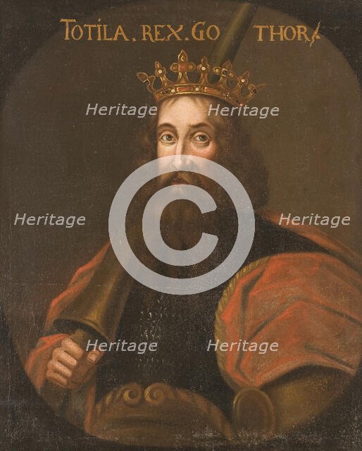 Totila, king of the Ostrogoths, unknown date. Creator: Anon.