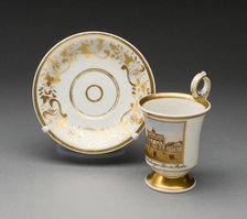 Cup and Saucer, Berlin, 1844/47. Creator: Konigliche Porzellan-Manufaktur.