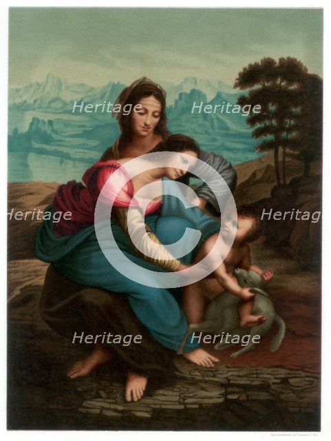 'The Virgin and Child with St Anne', c1510 (1870). Artist: Franz Kellerhoven