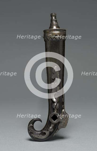 Combined Priming Flask and Wheel-Lock Spanner, c. 1600-1650. Creator: Unknown.