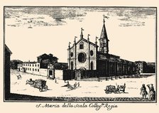 Santa Maria della Scala, Milan, c1745. Creator: Dal Re, Marcantonio (1697-1766).