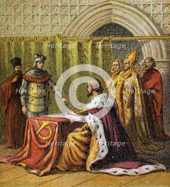 'Richard II Abdicates', 1399, (c1850). Artist: Unknown