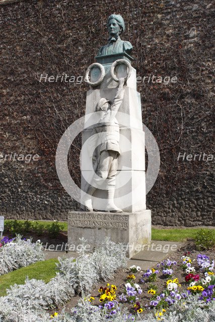 Edith Cavell Memorial, Norwich Cathedral, Norfolk, 2010.