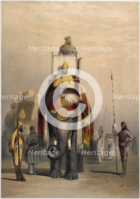 The Rajah of Putteealla, 1844. Creator: Emily Eden.