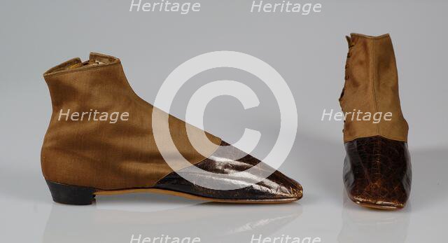 Boots, American, 1850-60. Creator: Unknown.