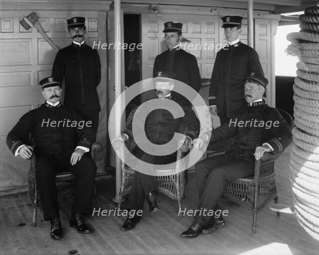 U.S.S. Vixen, Capt. and officers, between 1890 and 1901. Creator: Unknown.