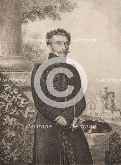 Portrait of Count Paul Khristoforovich Grabbe (1789-1875) , 1820s. Creator: Hampeln, Carl, von (1794-after 1880).