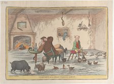 Comforts of an Irish Fishing Lodge, May 12, 1812., May 12, 1812. Creator: Thomas Rowlandson.
