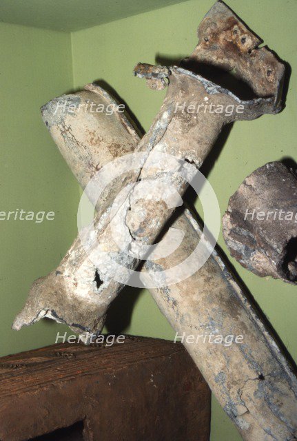 Roman Leadwater Pipes from Colchester, Essex, c2nd-3rd century. Artist: Unknown.