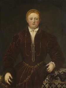 Portrait of a Young Lady, ca 1555. Creator: Tintoretto, Jacopo (1518-1594).