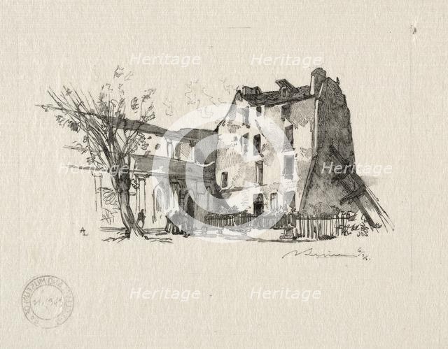 St. Julien le Pauvre: Le Presbytère. Creator: Auguste Louis Lepère (French, 1849-1918).